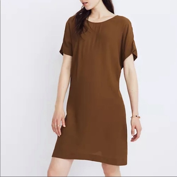 Madewell Dresses & Skirts - Madewell Drapey Tie Back Dress in Weathered Olive Size Medium